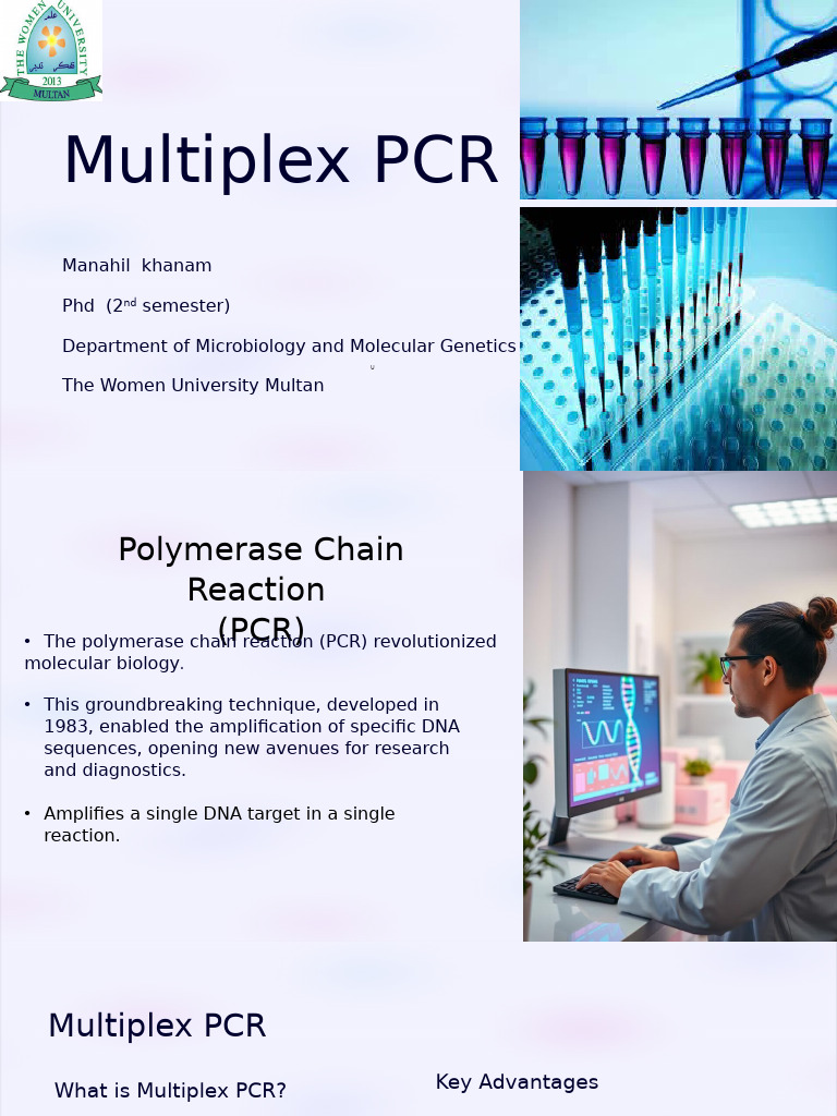 Overview of Multiplex PCR Techniques | PDF | Polymerase Chain Reaction ...