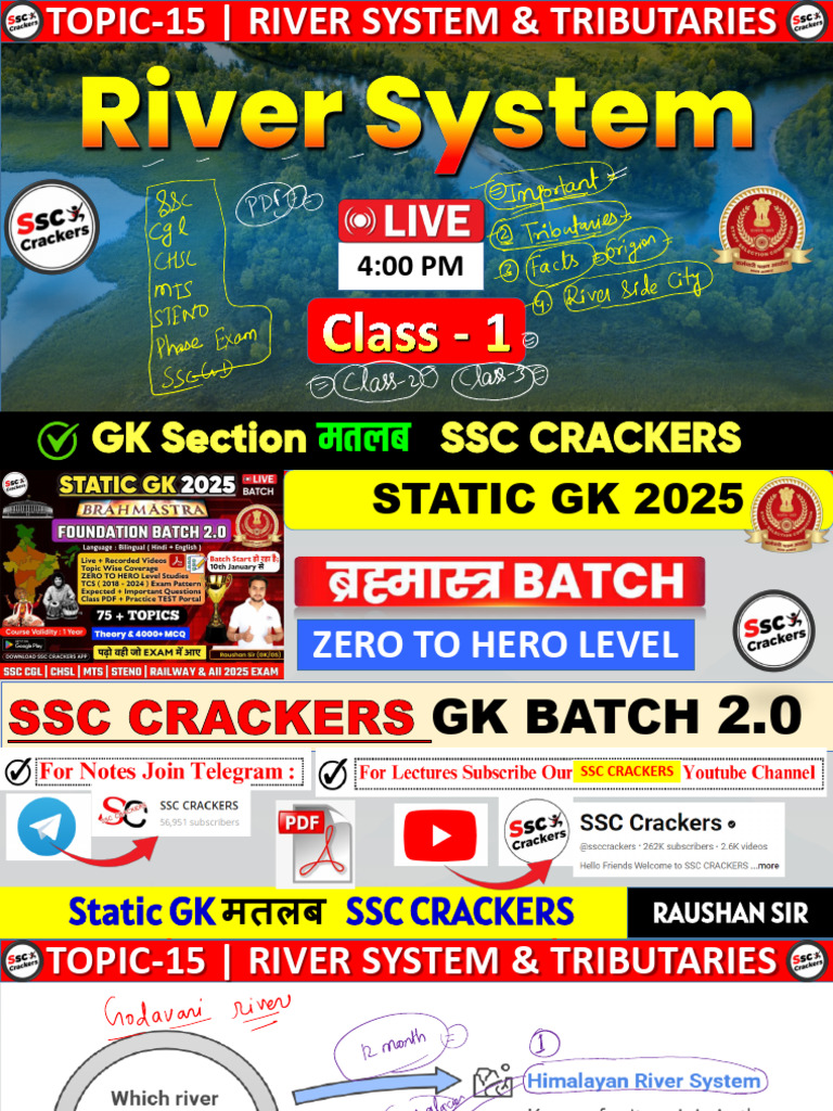 Topic-16 River System Class-1 | PDF
