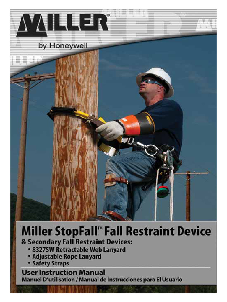 StopFall Fall Restraint Device Manual | PDF