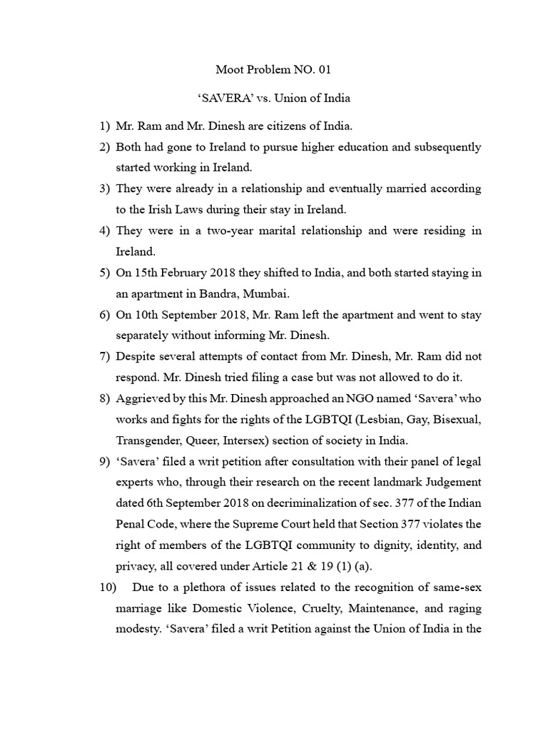 Same-Sex Marriage Rights in India | PDF