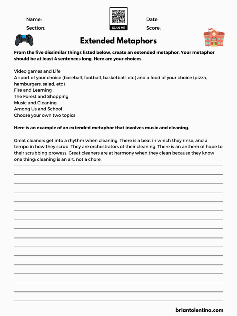 Extended Metaphors 2 | PDF