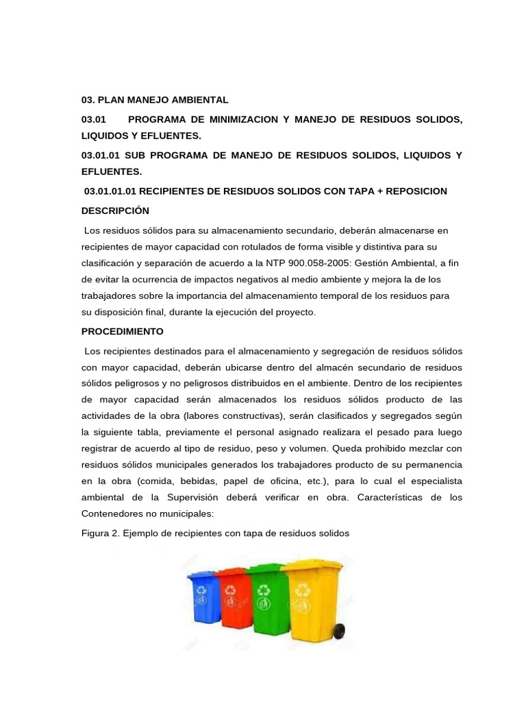Manejo de Residuos y Contaminación Ambiental | PDF | ruido | Residuos