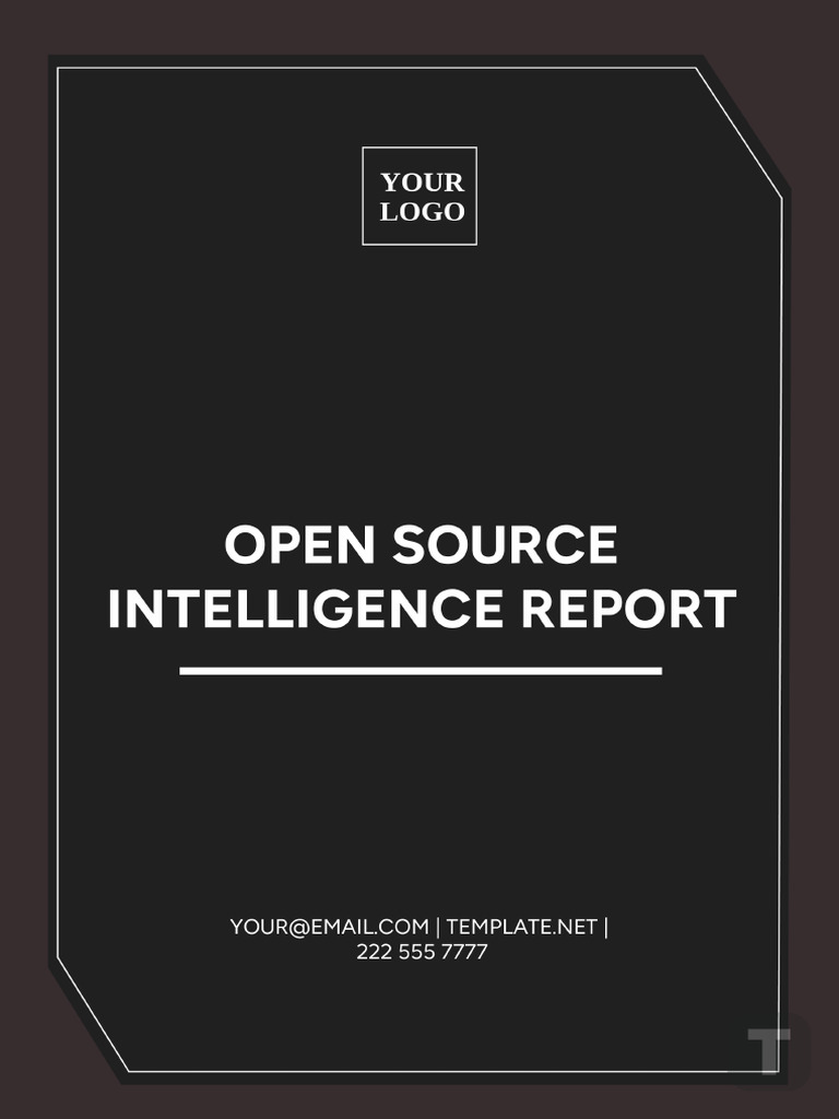 Free Open Source Intelligence Report | PDF