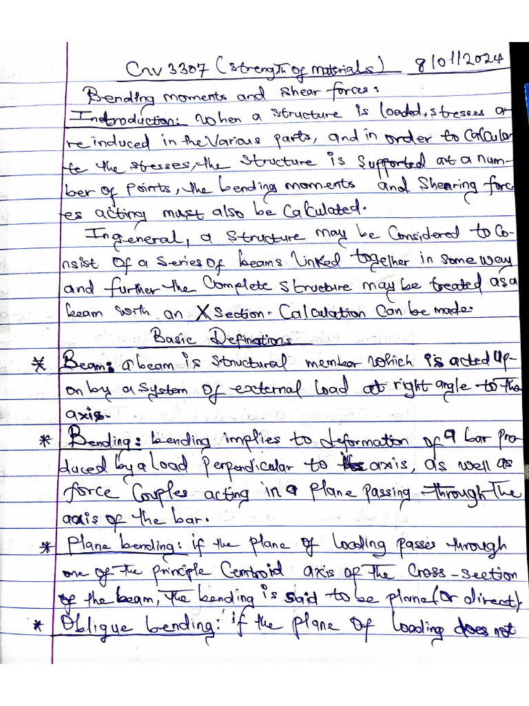 Strength of Material Part 1 | PDF