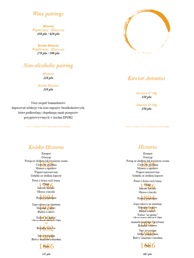 PL Menu | PDF