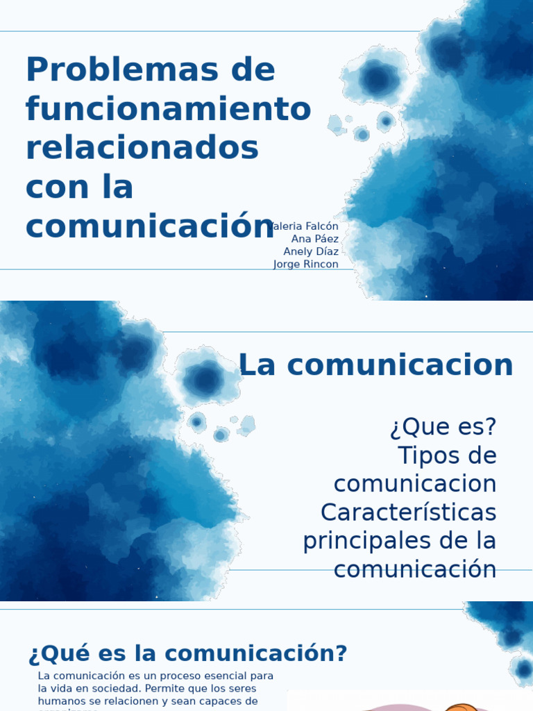 Problemas de Funcionamiento Relacionado Con La Comunicación | PDF ...