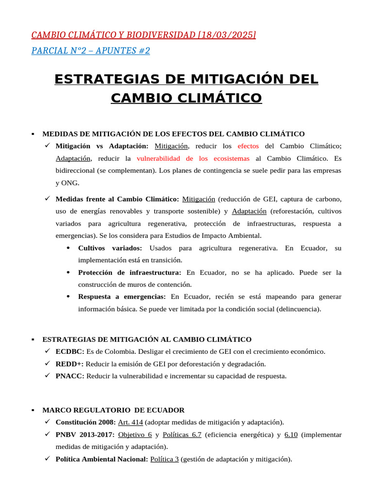 APU 2 - Estrategias de Mitigación Del Cambio Climático | PDF ...