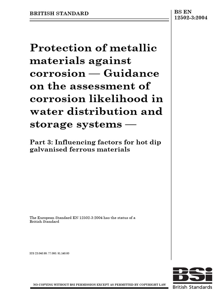 Corrosion Assessment for Galvanized Metals | PDF | Corrosion | Anode