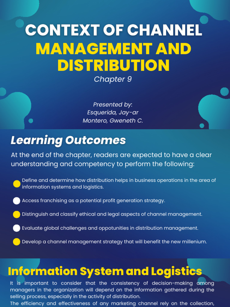 Legal and Ethical Aspects of Channel Management | PDF | Franchising ...