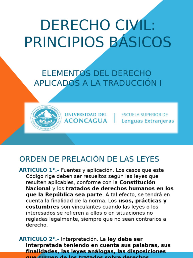 Principios del Derecho Civil | PDF | Justicia | Crimen y violencia