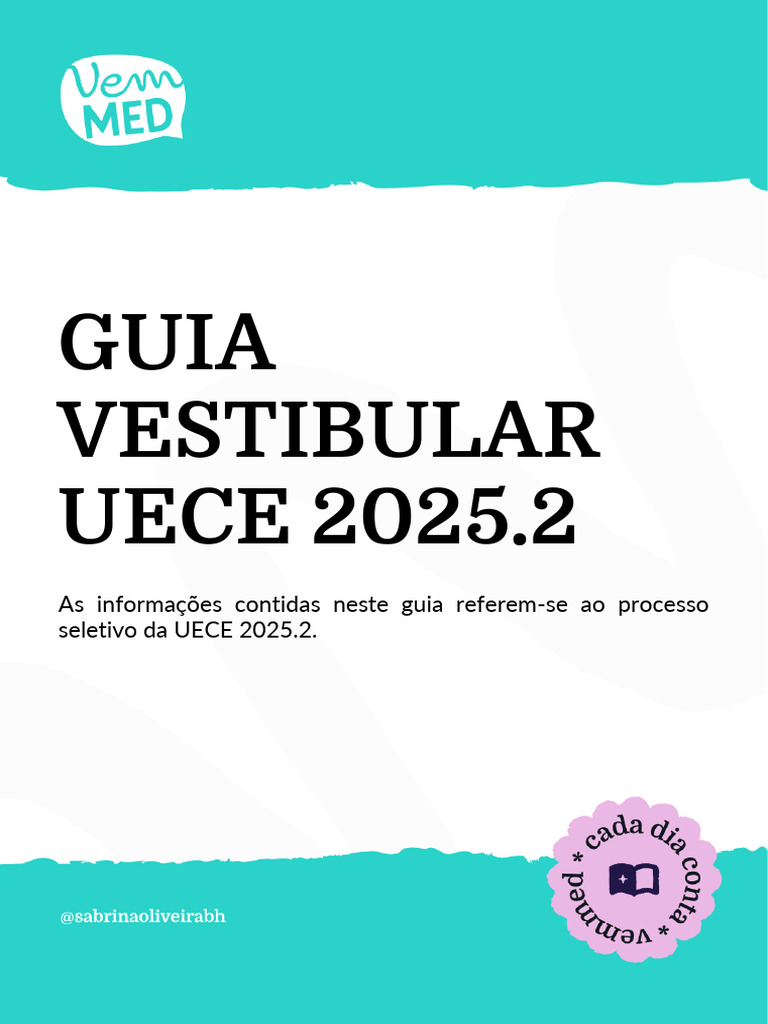 Guia do Vestibular UECE 2025.2 | PDF
