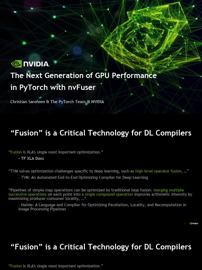 The Next Generation of GPU Performance in PyTorch with nvFuser ...