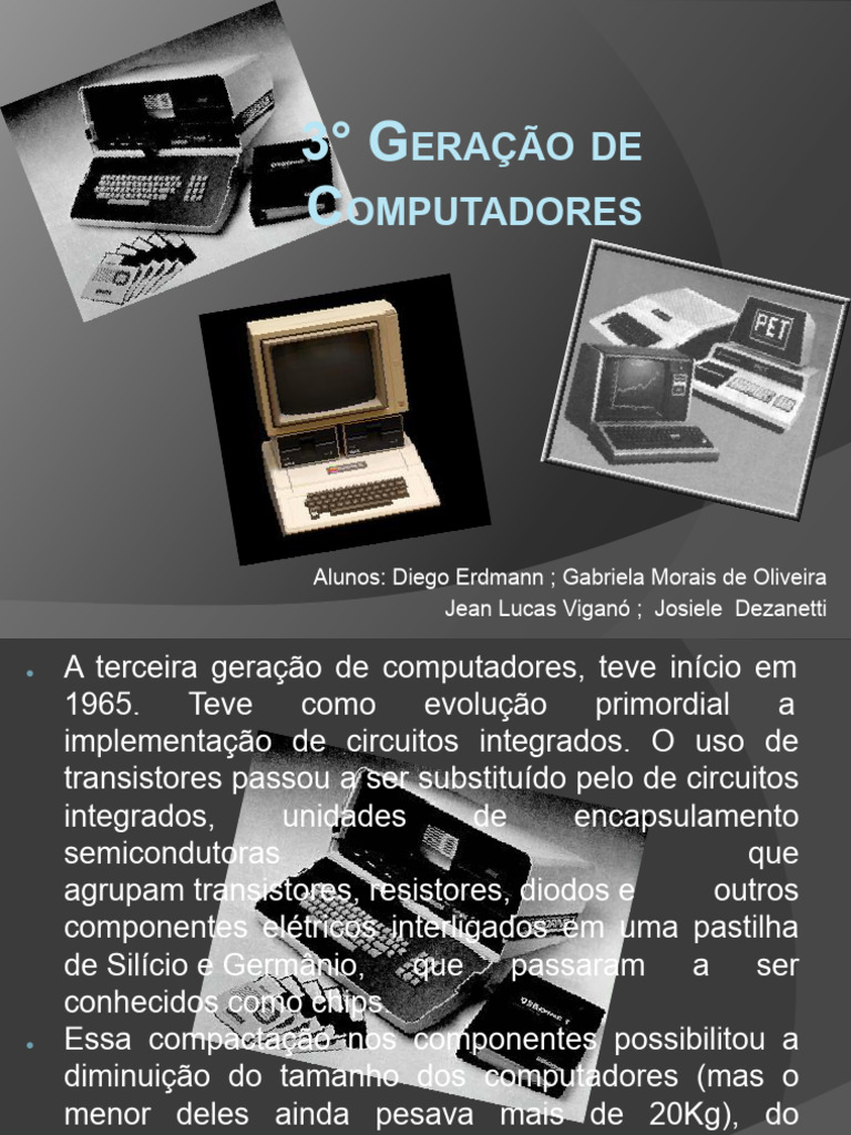 Evolução dos Computadores: 3ª Geração | PDF | Circuito integrado ...