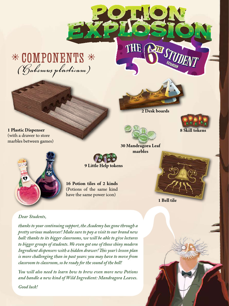 Potion Explosion: Mandragora Expansion Guide | PDF