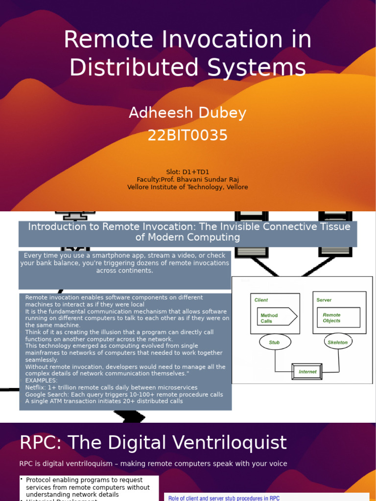 Remote Invocation in Distributed Systems | PDF | Object (Computer ...