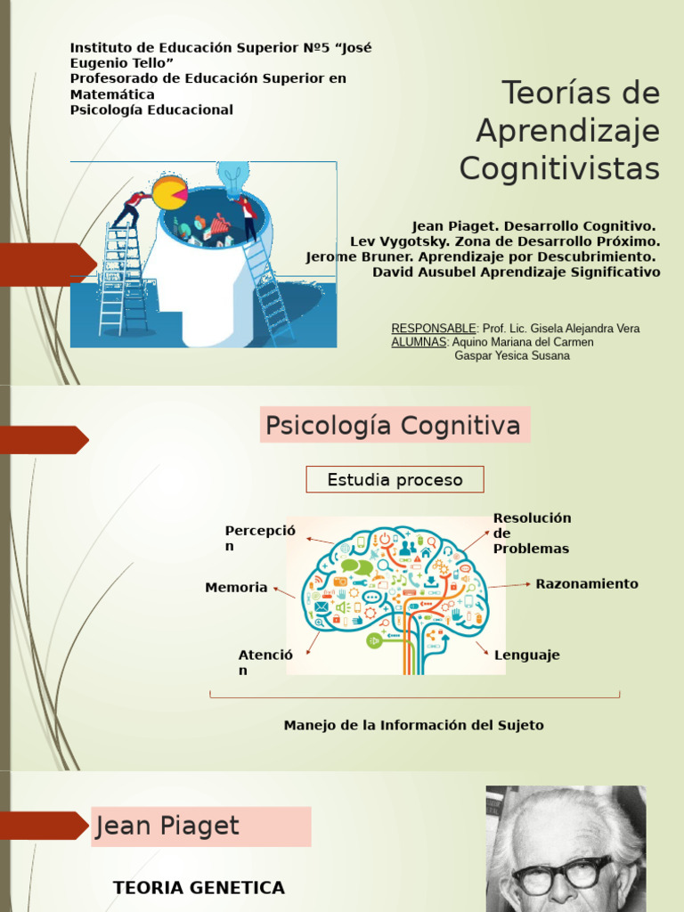 Teorías Cognitivas del Aprendizaje | PDF | Aprendizaje | Cognición