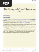 Hexagonal Crystal System Overview | PDF | Crystal Structure | Rotation