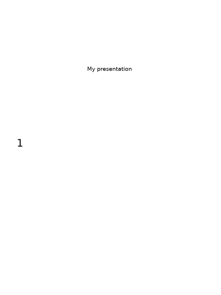 My Presentation | PDF