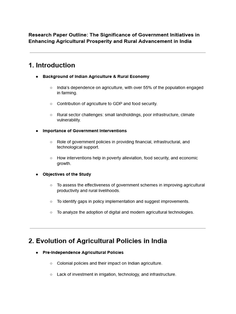 Enhancing Agricultural Prosperity in India | PDF | Agriculture | Food ...