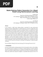 InTech Stable Walking Pattern Generation for a Biped Robot Using Reinforcement Learning