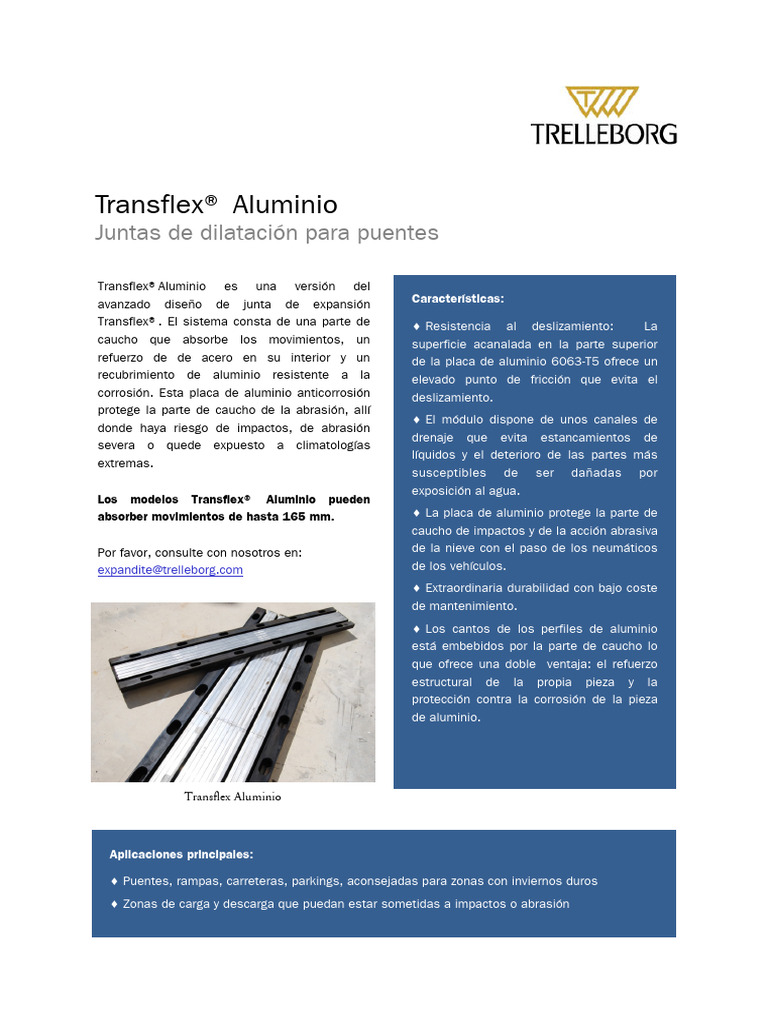 Transflex Aluminio - ESP | PDF | Aluminio | Ingeniería de Edificación
