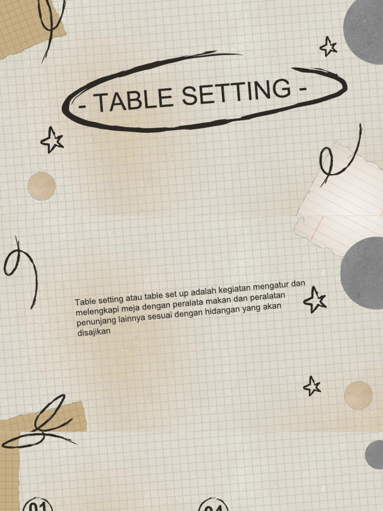 TABLE - SETTING Final | PDF