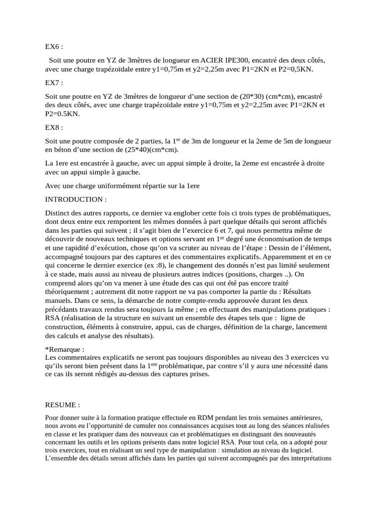 Analyse de poutres en RDM avec RSA | PDF | Logiciel