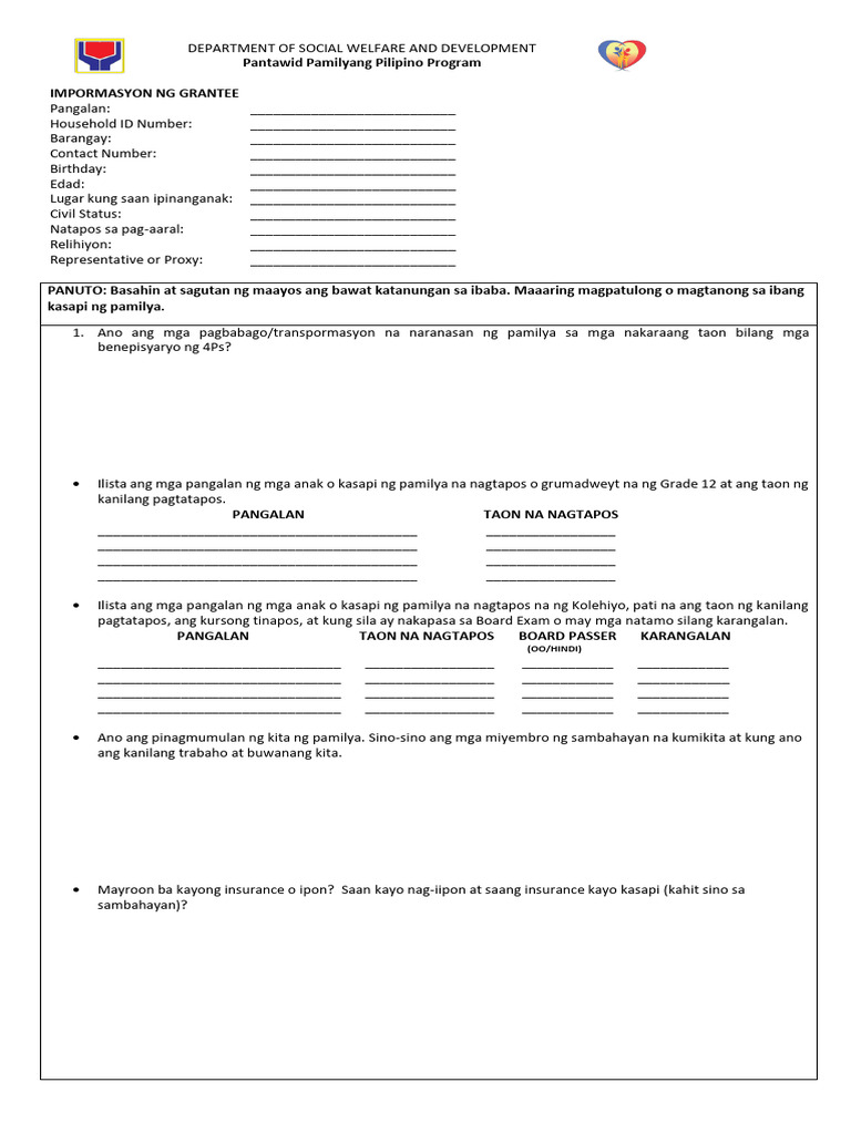 TAFCSR Tagalog 1 | PDF