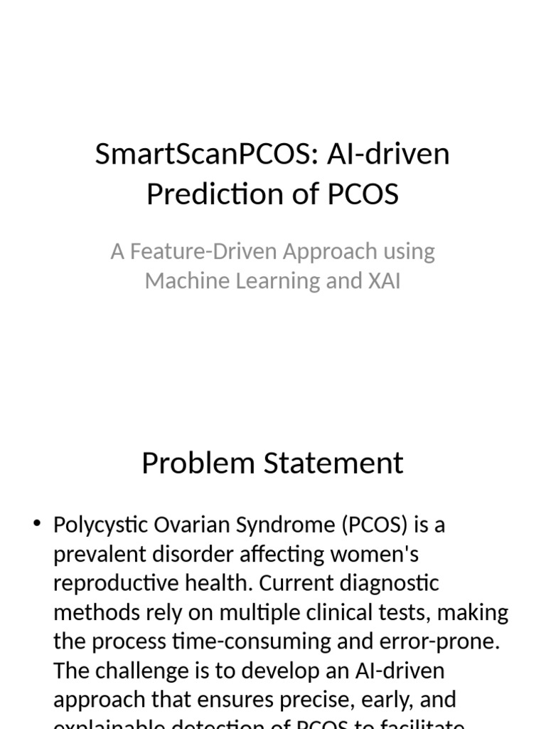 AI-Driven PCOS Prediction System | PDF