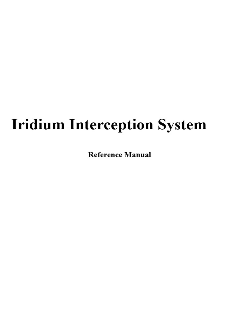 Iridium Interception System Overview | PDF | Microsoft Excel | Computing