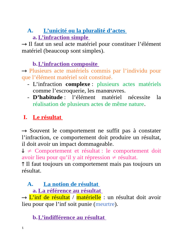 Actes et Responsabilité Pénale | PDF | Crimes | Crime et violence