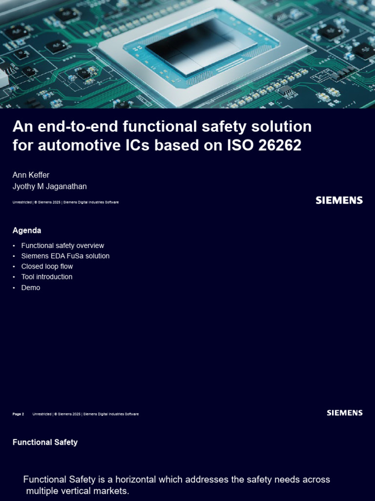 Siemens Functional Safety Solutions Overview | PDF | Simulation | Computing
