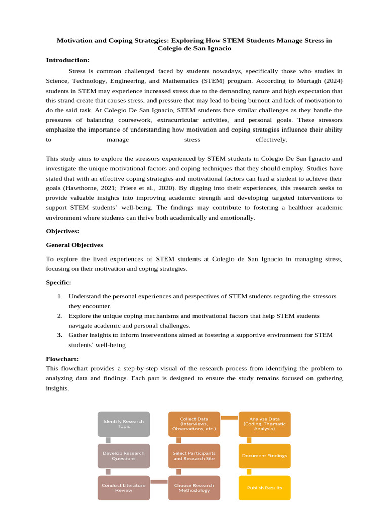 Coping Strategies for STEM Student Stress | PDF | Stress (Biology ...
