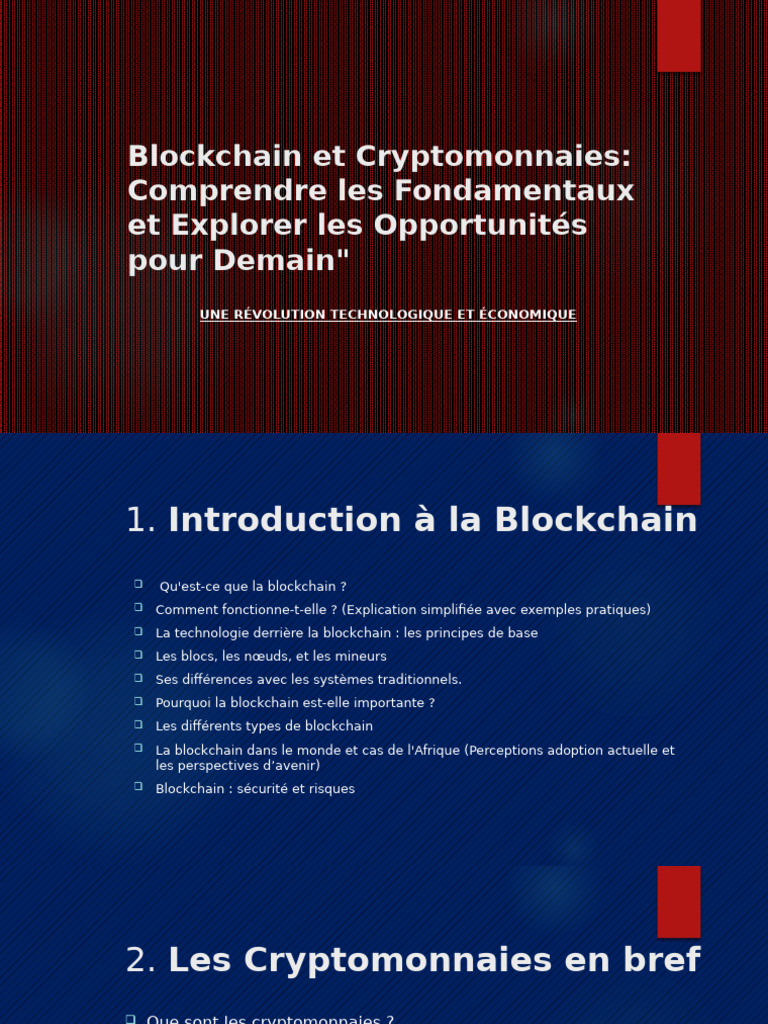 Conf. Blockchain Et Cryptomonnaies | PDF | Crytomonnaies | Économie