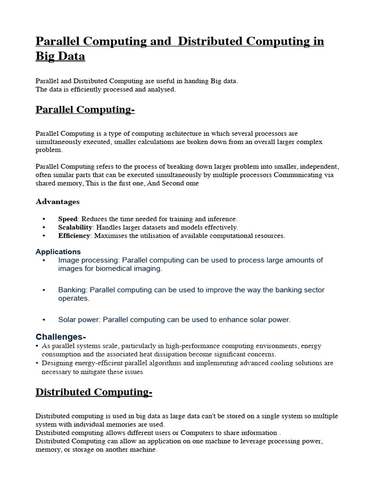 Parallel_and_distributed | PDF | Distributed Computing | Parallel Computing