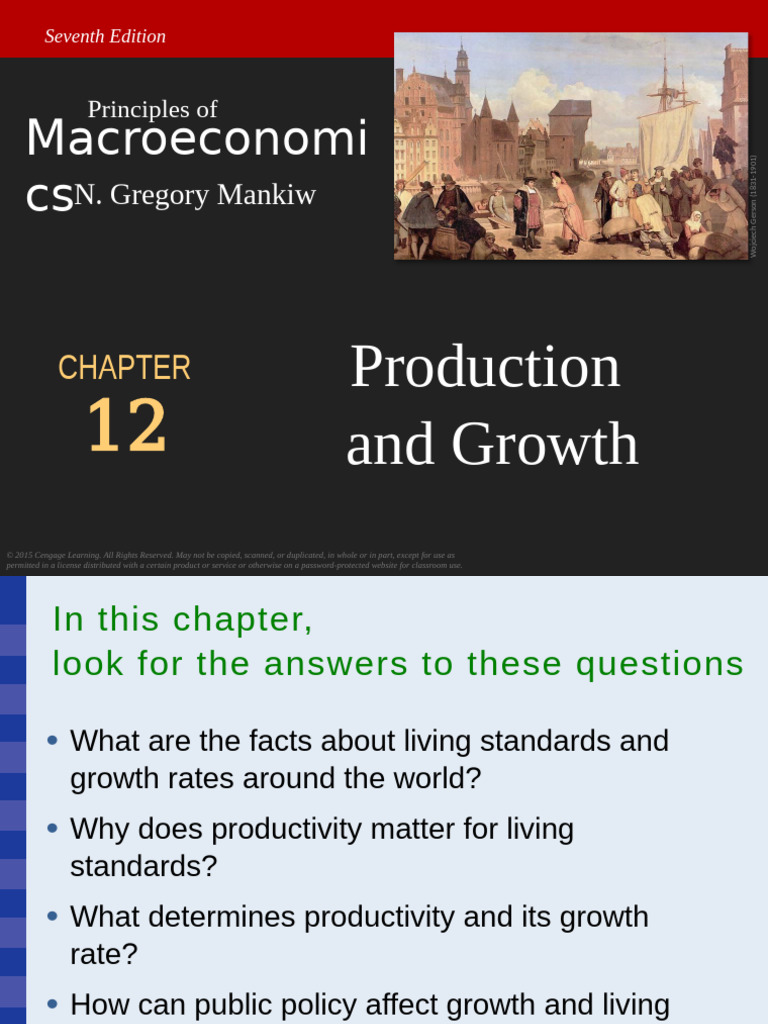 Macro Ch12 Presentation7e | PDF | Production Function | Economic Growth