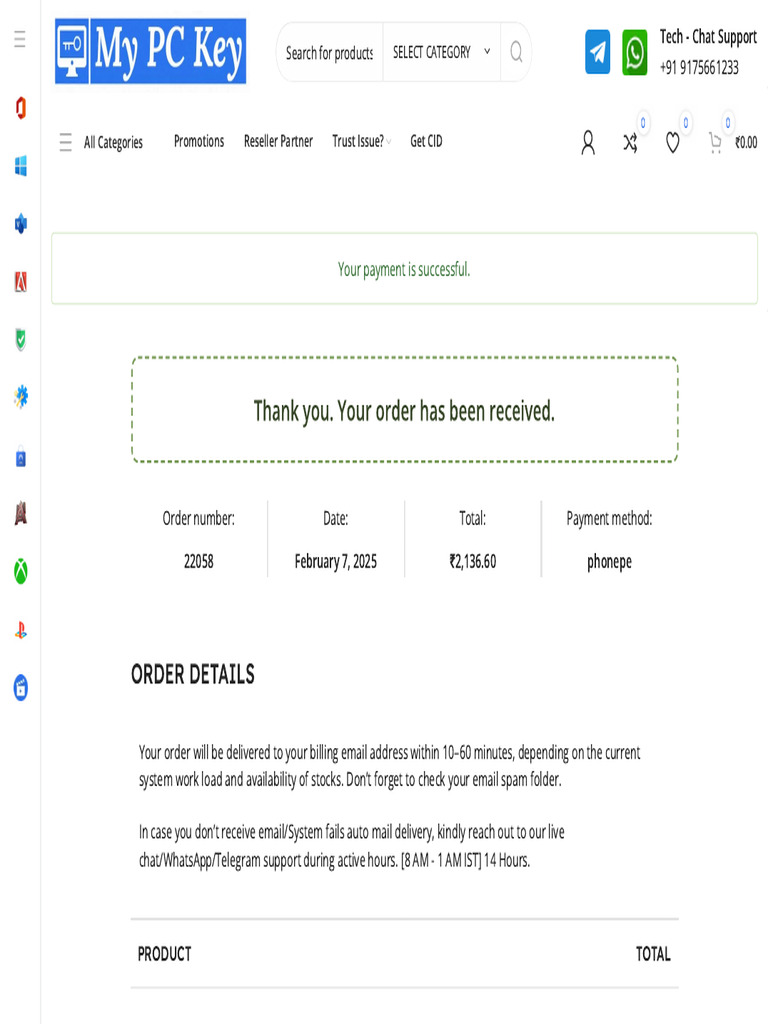 Checkout - My PC Key Premium Subscription | PDF