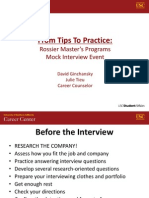 From Tips To Practice Rossier MPO Presentation
