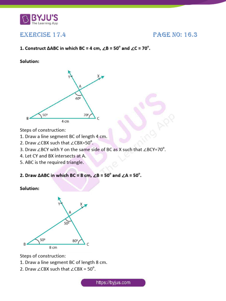 Class 7 Maths: Chapter 17 Solutions | PDF
