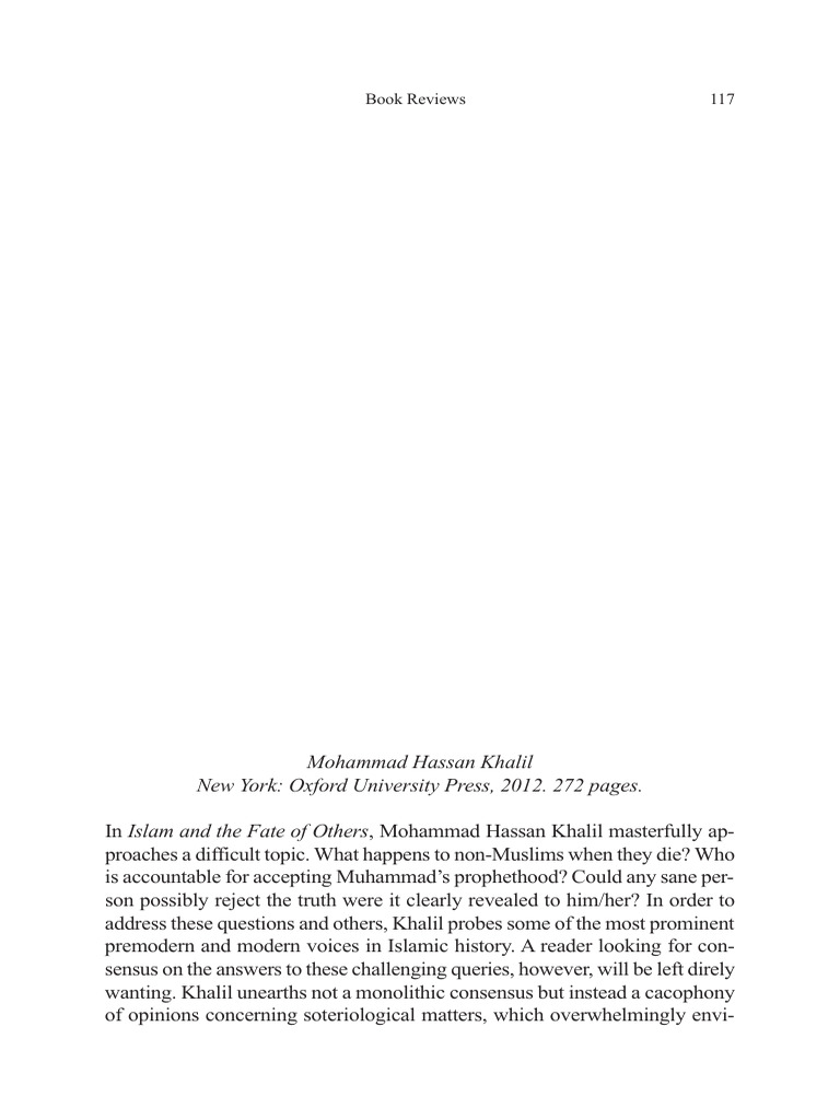ojsadmin,+book+reviews+10+Islam+and+the+Fate+of+Others | PDF | Quran ...