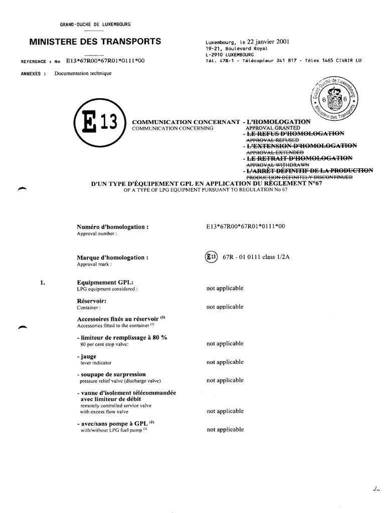 E13-67R01-0111 RI000 Cert | PDF