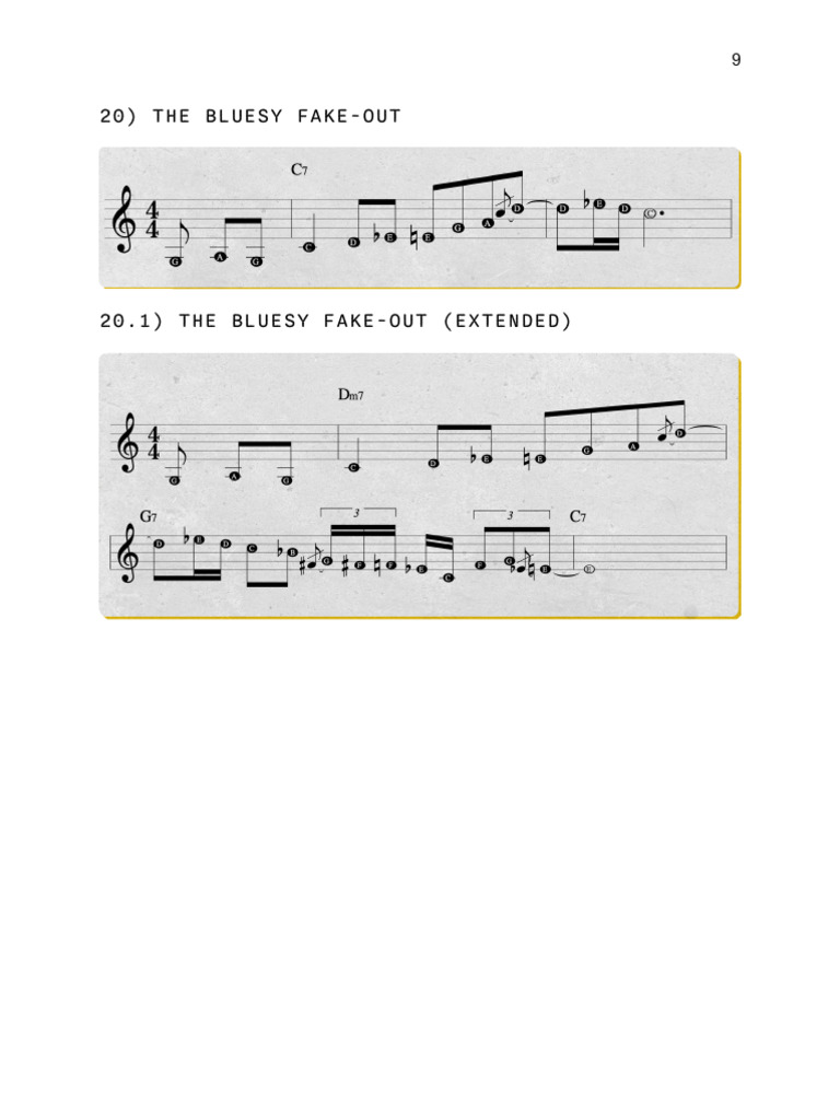 Easy - Licks - Every - Jazz - Musician - Should - Know (Dragged) 3 | PDF