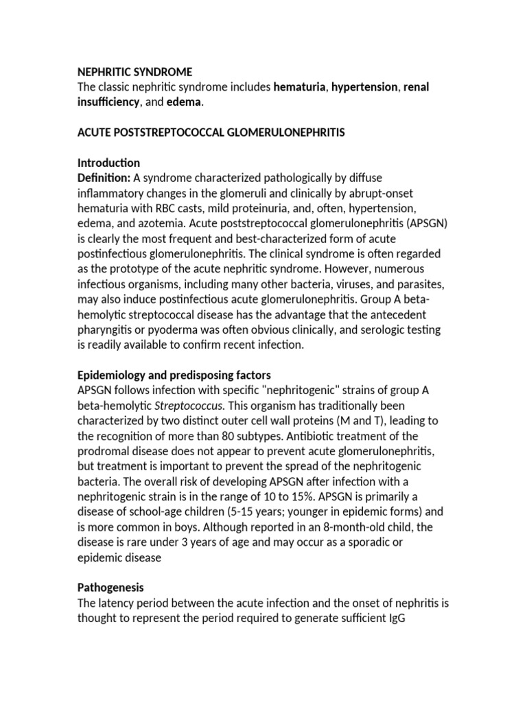 Acute Glomerulonephritis | PDF | Medical Specialties | Diseases And ...