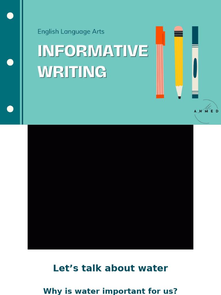 Informative Writing | PDF | Water | Foods