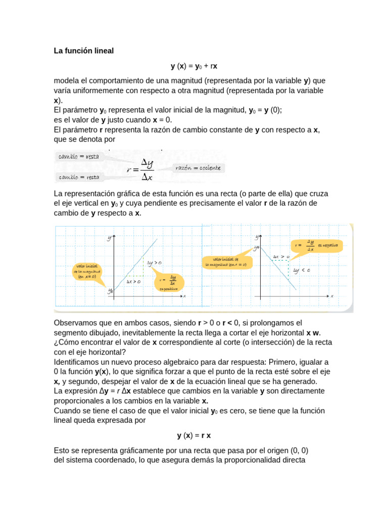 Función Lineal: Aplicaciones y Ejemplos | PDF | Gases | Línea (geometría)