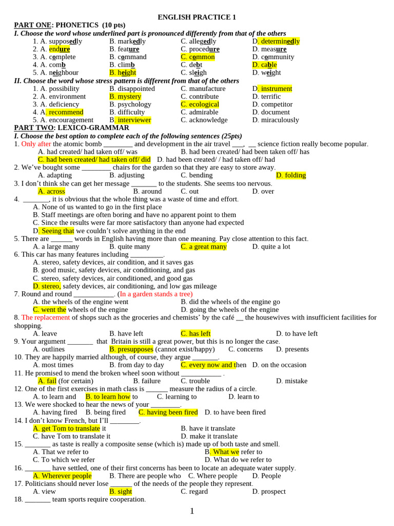 English Phonetics and Grammar Practice | PDF | Egyptian Pyramids
