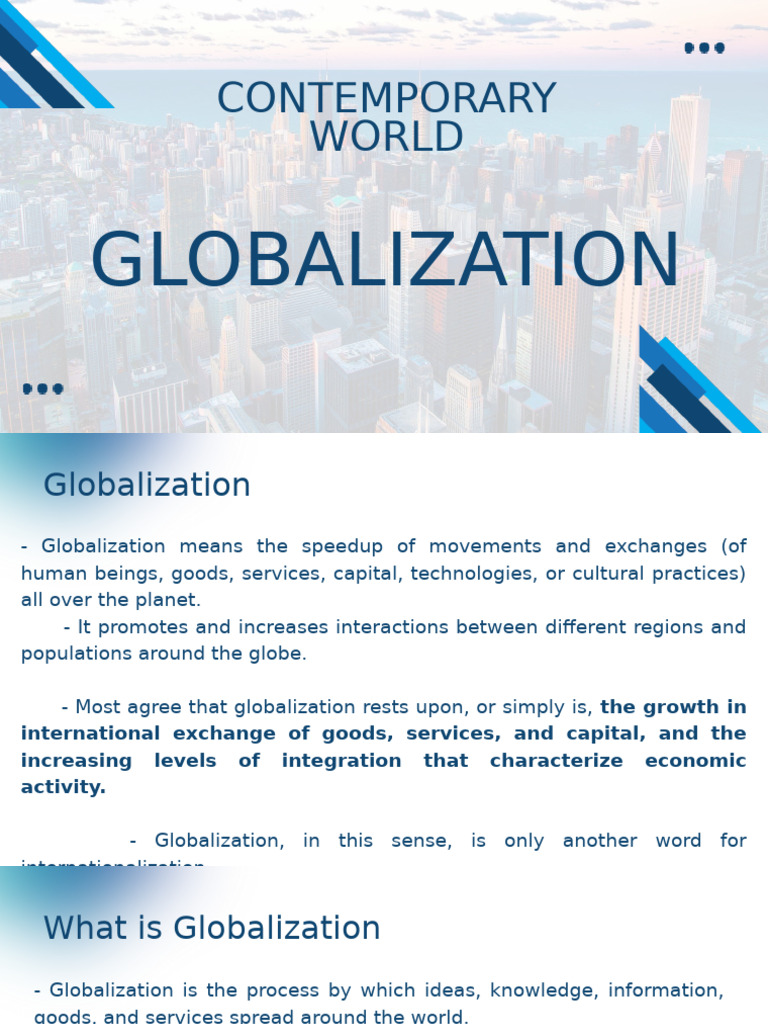 Understanding Globalization Dynamics | PDF | Globalization | Economic ...