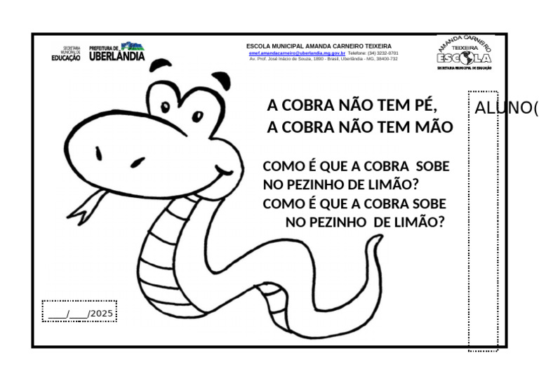 A Cobra Não Tem Pé | PDF