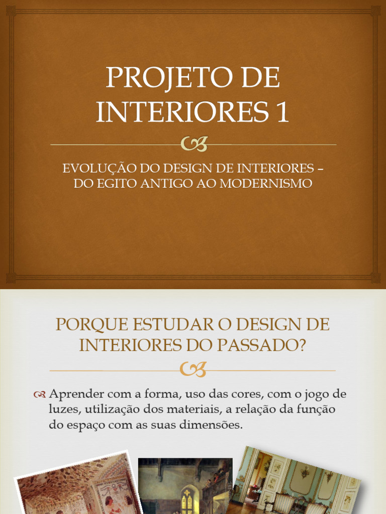 História do Design de Interiores | PDF | Antigo Egito | Art Deco