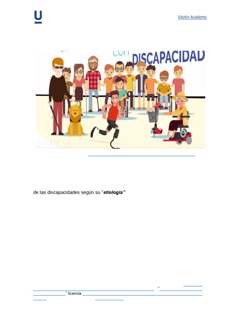 Causas y Etiología de la Discapacidad | PDF | Invalidez | Sicología